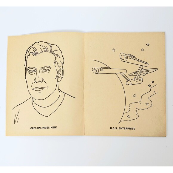 STAR TREK Coloring Book USA 49 Cent 1975 Unused Complete VGC! - Picture 5 of 7